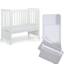Lista Nascita<Foppapedretti Cameretta Pikkoletto bianco con completo piumone grigio