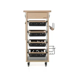 Carrelli E Vassoi<Foppapedretti Carrello da cucina in legno Bistrot