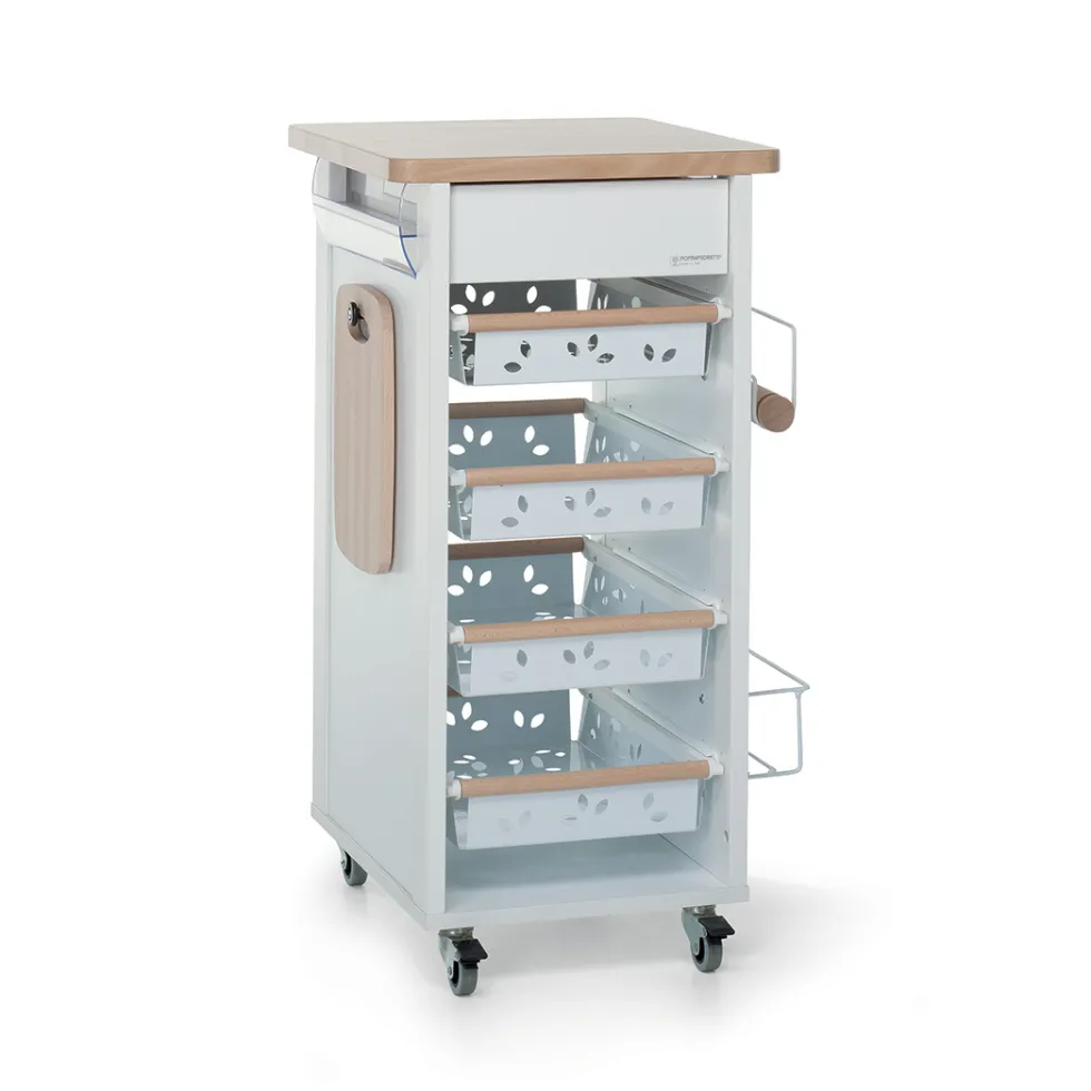 Carrelli E Vassoi<Foppapedretti Carrello da cucina in legno Bistrot