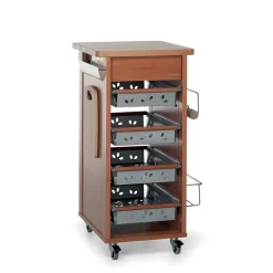 Carrelli E Vassoi<Foppapedretti Carrello da cucina in legno Bistrot