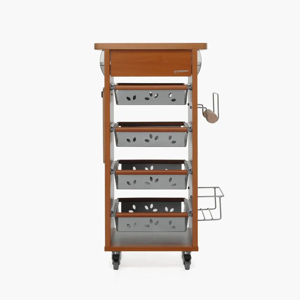 Carrelli E Vassoi<Foppapedretti Carrello da cucina in legno Bistrot