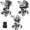 Lista Nascita<Foppapedretti Lista Nascita Supertres i-Size Denim Perla + Babyguard
