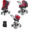 Lista Nascita<Foppapedretti Lista Nascita Supertres i-Size Denim Rosso + Babyguard