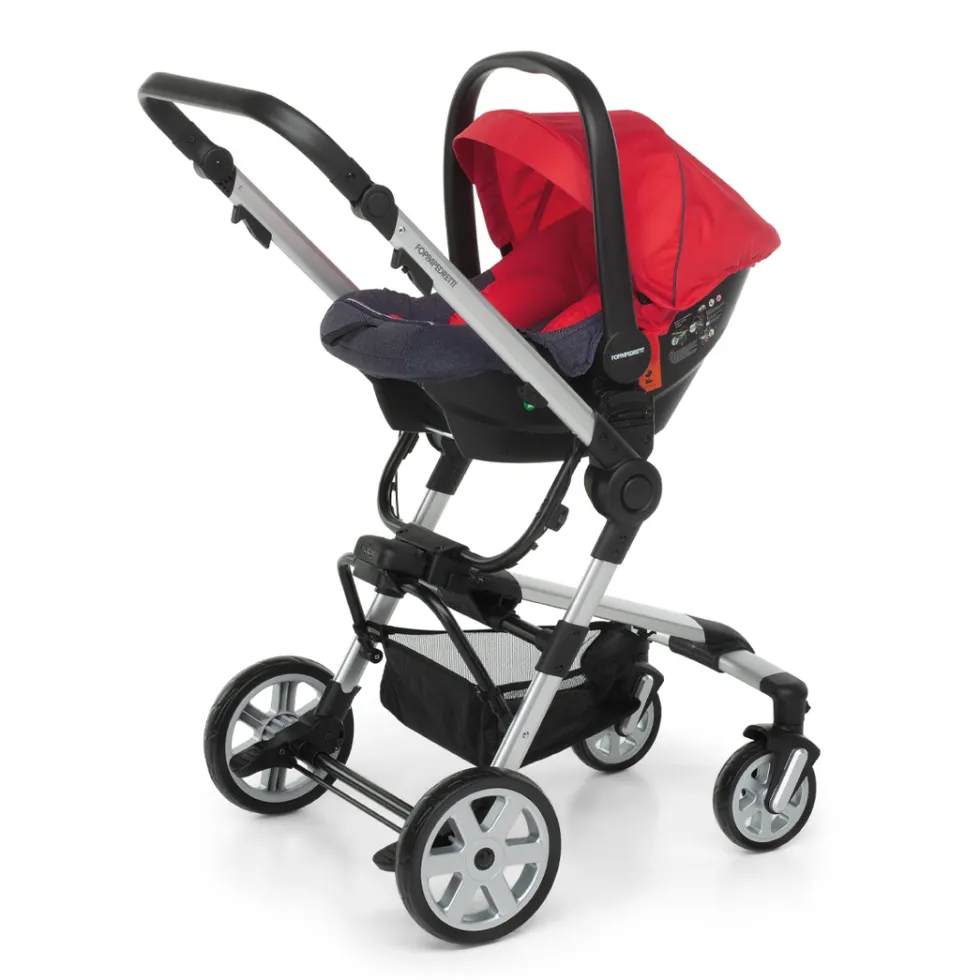 Lista Nascita<Foppapedretti Lista Nascita Supertres i-Size Denim Rosso + Babyguard